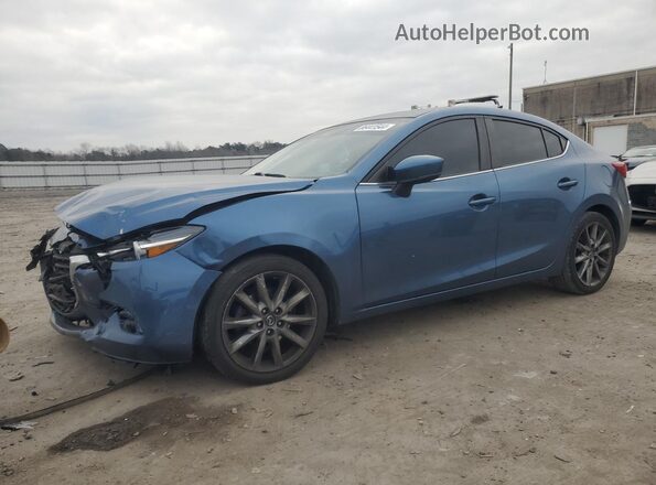 3MZBN1W30JM181128 2018 MAZDA 3 Blue Przód lewy