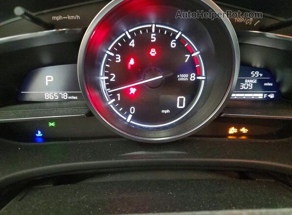 3MZBN1W35JM254350 2018 MAZDA 3 Red Вид щитка приладів