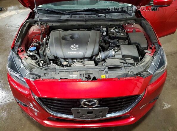 3MZBN1W35JM254350 2018 MAZDA 3 Red Вид задньої частини салону