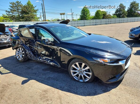 3MZBPAAL0KM108876 2019 MAZDA 3 Черный Передняя правая четверть