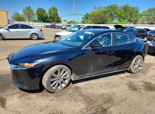 3MZBPAAL0KM108876 2019 MAZDA 3 Черный Передняя левая четверть