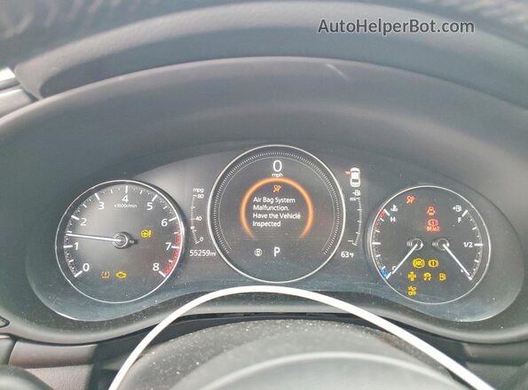 3MZBPACL3MM250879 2021 MAZDA 3 Black Вид щитка приладів