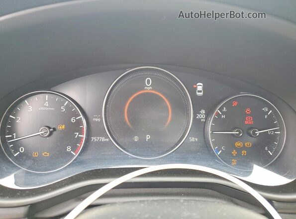 3MZBPAEM5KM100419 2019 MAZDA 3 White Widok zestawu wskaźników