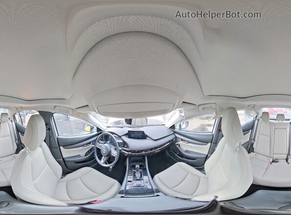 3MZBPBAY0MM253632 2021 MAZDA 3 White Vista de la etiqueta del VIN