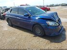 2016 Nissan Sentra Sv Blue vin: 3N1AB7AP0GY219420