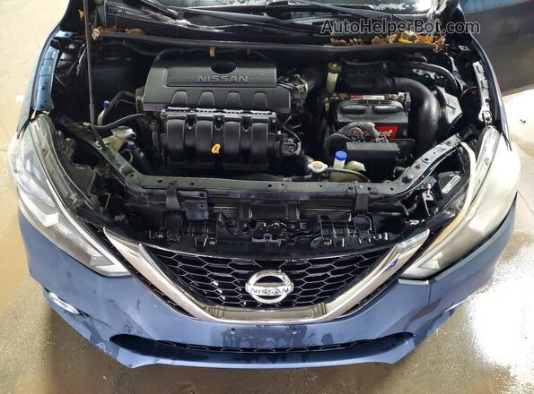 3N1AB7AP0GY246391 2016 NISSAN SENTRA Blue Вид задньої частини салону