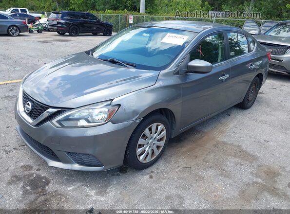 3N1AB7AP0GY248903 2016 NISSAN SENTRA Gray წინა მარცხენა ხედი სამი მეოთხედიდან