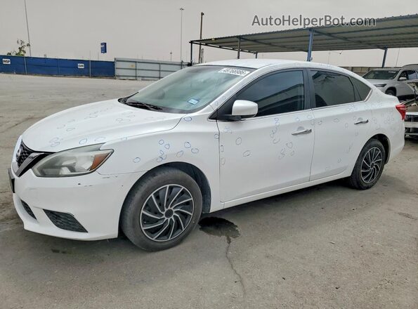 3N1AB7AP0GY269282 2016 NISSAN SENTRA Белый Передняя левая четверть