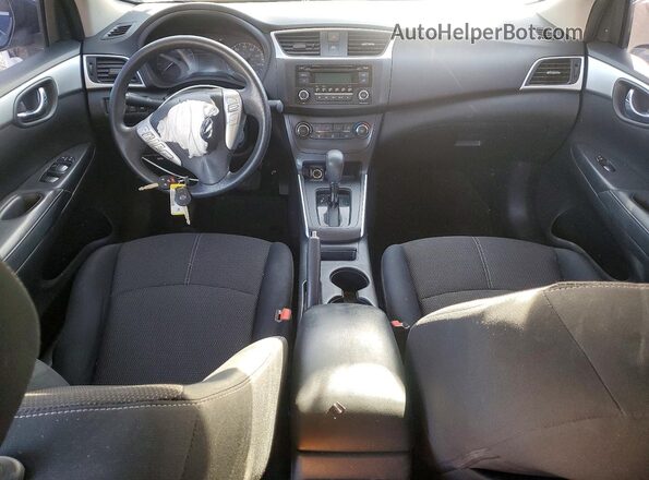 3N1AB7AP0GY319582 2016 NISSAN SENTRA Blue Առջևի վահանակի տեսք