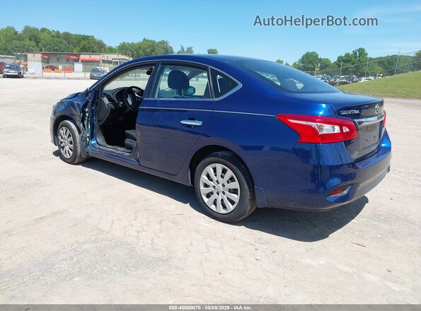 3N1AB7AP0GY335362 2016 NISSAN SENTRA Blue Tył lewy