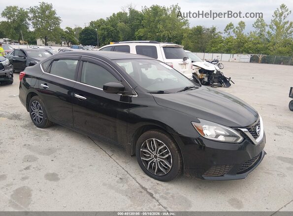 3N1AB7AP0HL712223 2017 NISSAN SENTRA Черный Передняя правая четверть