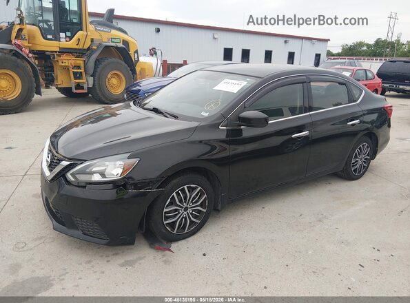 3N1AB7AP0HL712223 2017 NISSAN SENTRA Черный Передняя левая четверть