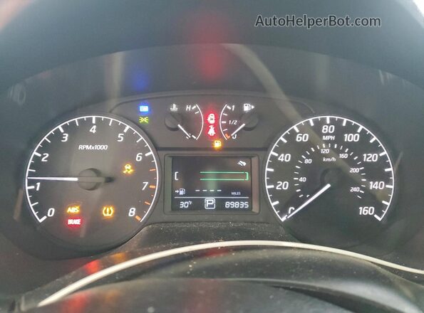 3N1AB7AP0HY216423 2017 NISSAN SENTRA White ხელსაწყოთა პანელის ხედი