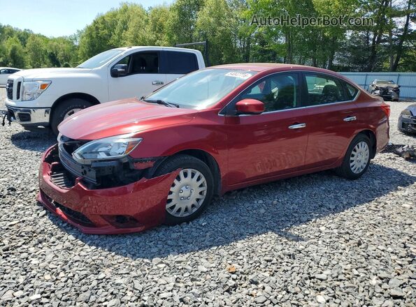 3N1AB7AP0HY386314 2017 NISSAN SENTRA Red Przód lewy