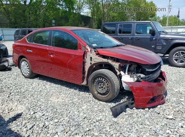 3N1AB7AP0HY386314 2017 NISSAN SENTRA Red Przód prawy