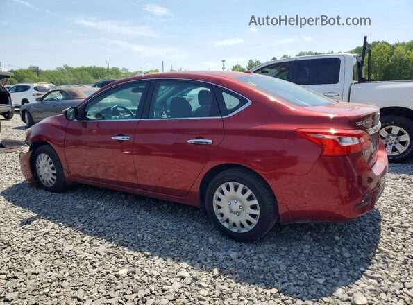 3N1AB7AP0HY386314 2017 NISSAN SENTRA Red Tył lewy