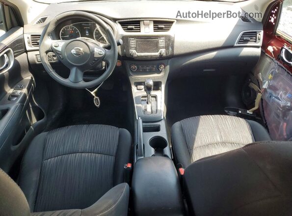 3N1AB7AP0HY386314 2017 NISSAN SENTRA Red Widok deski rozdzielczej