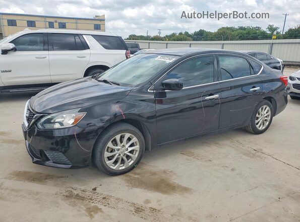 3N1AB7AP0HY395255 2017 NISSAN SENTRA Black Առջևի ձախ երեք քառորդ տեսարան