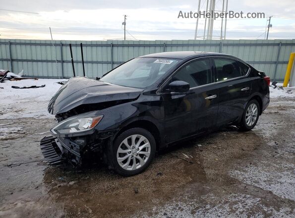 3N1AB7AP0JY323932 2018 NISSAN SENTRA Black Передня ліва чверть