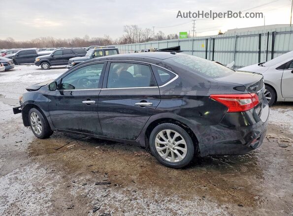 3N1AB7AP0JY323932 2018 NISSAN SENTRA Black Задня ліва чверть