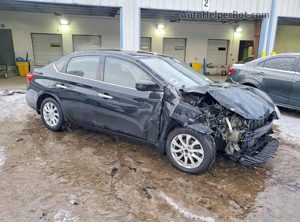 3N1AB7AP0JY323932 2018 NISSAN SENTRA Black Передня права чверть
