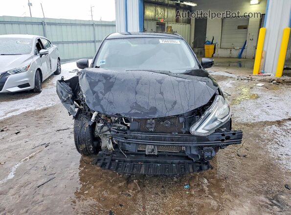 3N1AB7AP0JY323932 2018 NISSAN SENTRA Black Вид спереду
