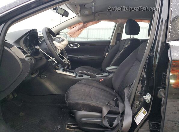 3N1AB7AP0JY323932 2018 NISSAN SENTRA Black Вид салону спереду