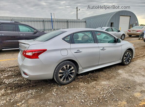 3N1AB7AP0KY219555 2019 NISSAN SENTRA Silver Tył prawy