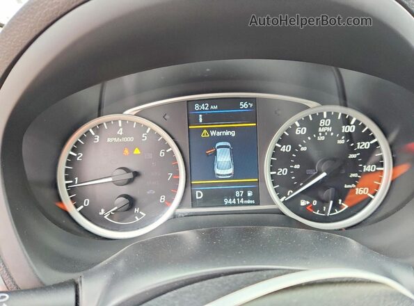 3N1AB7AP0KY219555 2019 NISSAN SENTRA Silver Widok zestawu wskaźników