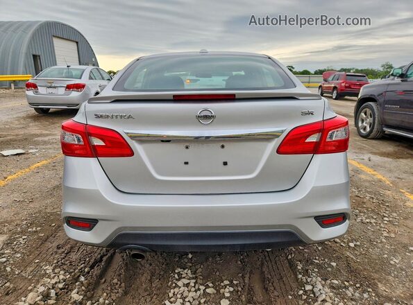 3N1AB7AP0KY219555 2019 NISSAN SENTRA Silver Widok z tyłu
