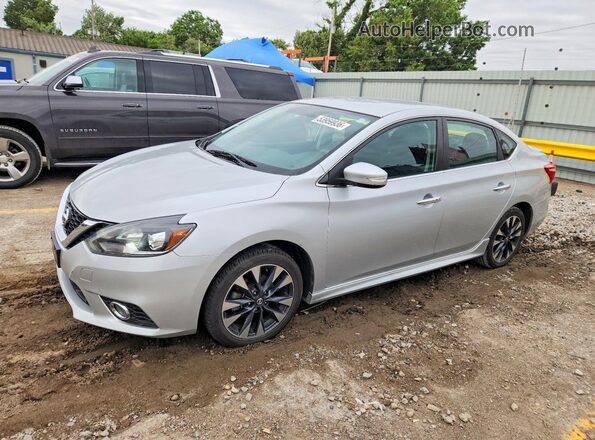 3N1AB7AP0KY219555 2019 NISSAN SENTRA Silver Przód lewy