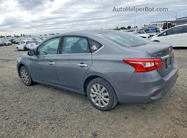 3N1AB7AP0KY243192 2019 NISSAN SENTRA Серый Задняя левая четверть