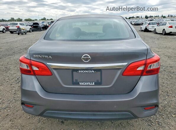 3N1AB7AP0KY243192 2019 NISSAN SENTRA Серый Вид сзади