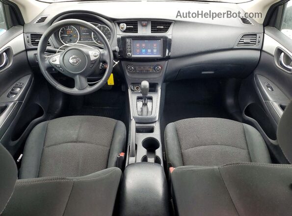 3N1AB7AP0KY243192 2019 NISSAN SENTRA Серый Вид панели приборов
