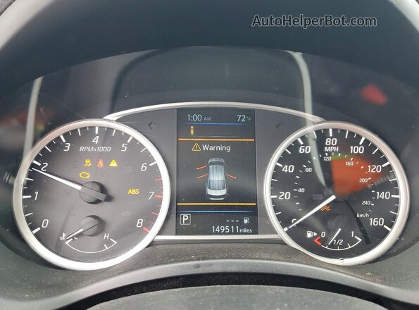 3N1AB7AP0KY243192 2019 NISSAN SENTRA Серый Вид щитка приборов