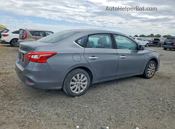 3N1AB7AP0KY243192 2019 NISSAN SENTRA Серый Задняя правая четверть