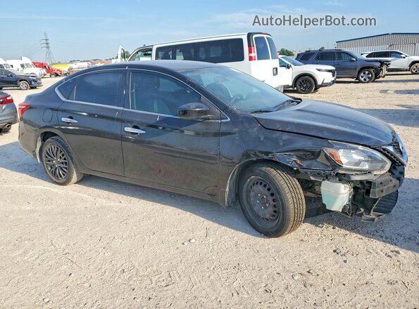 3N1AB7AP0KY252149 2019 NISSAN SENTRA Black Front right