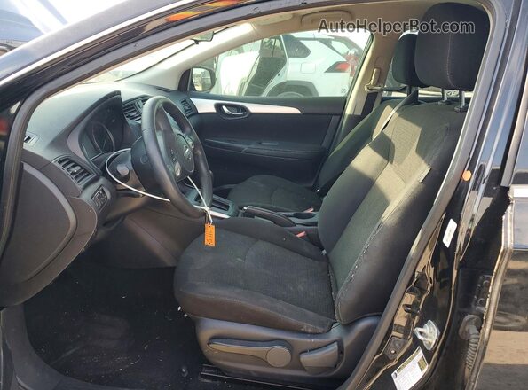 3N1AB7AP0KY252149 2019 NISSAN SENTRA Black Front interior view
