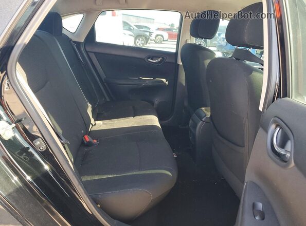 3N1AB7AP0KY252149 2019 NISSAN SENTRA Black Rear seats view