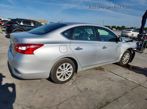 3N1AB7AP0KY296698 2019 NISSAN SENTRA Silver უკანა მარჯვენა