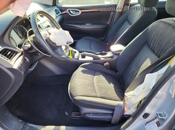 3N1AB7AP0KY296698 2019 NISSAN SENTRA Silver წინა სალონის ხედი