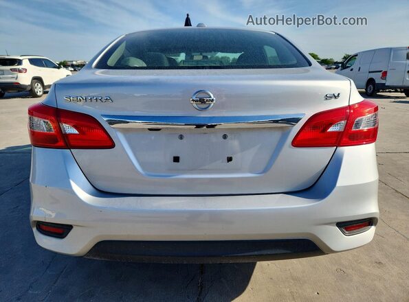 3N1AB7AP0KY296698 2019 NISSAN SENTRA Silver უკანა ხედი