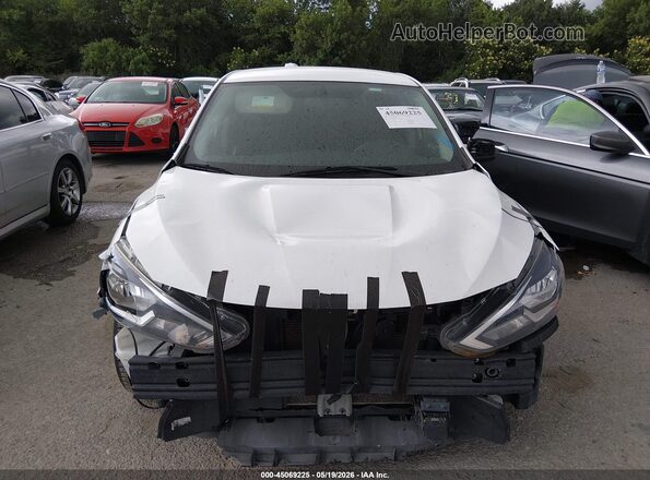 3N1AB7AP0KY332017 2019 NISSAN SENTRA White Vista del cuadro de instrumentos