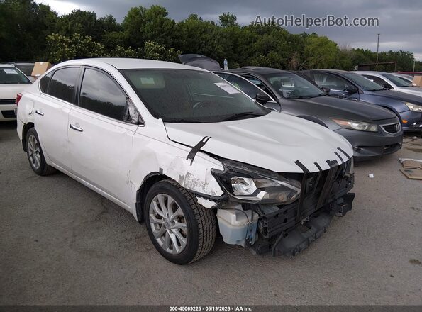3N1AB7AP0KY332017 2019 NISSAN SENTRA White Delantero derecho