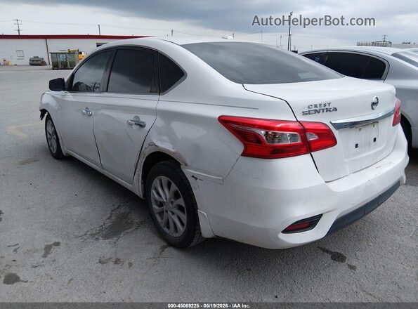 3N1AB7AP0KY332017 2019 NISSAN SENTRA White Trasero izquierdo