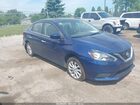 2019 Nissan Sentra Sv Blue vin: 3N1AB7AP0KY436281