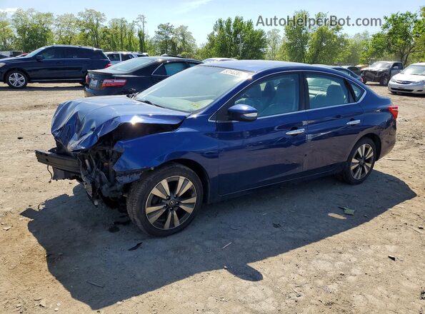 3N1AB7AP1GY338724 2016 NISSAN SENTRA Blue Vista tres cuartos delantera izquierda