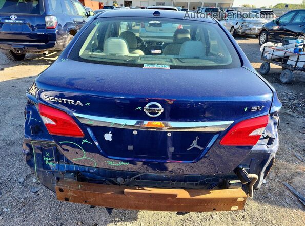 3N1AB7AP1HY230489 2017 NISSAN SENTRA Blue უკანა ხედი