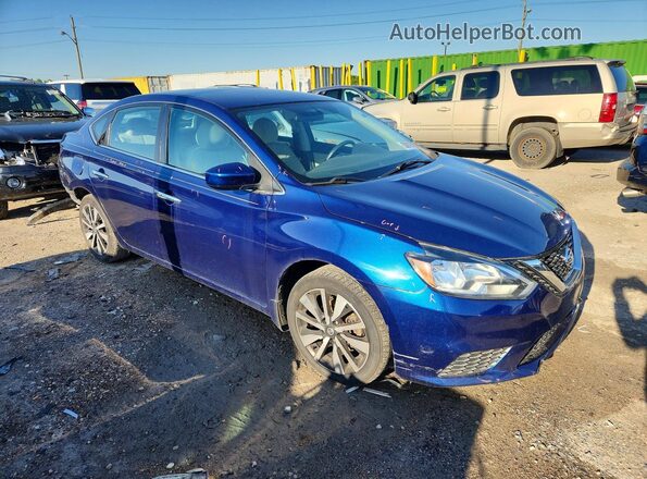 3N1AB7AP1HY230489 2017 NISSAN SENTRA Blue წინა მარჯვენა