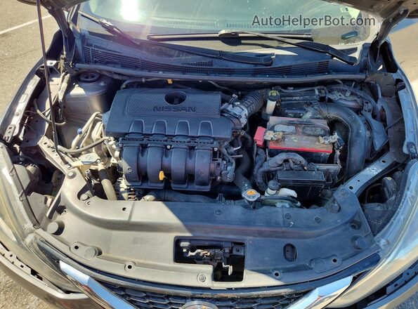 3N1AB7AP1HY358635 2017 NISSAN SENTRA Gray Widok wnętrza z tyłu